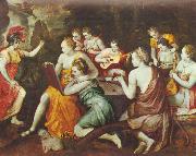 Frans Floris de Vriendt Athene bei den Musen Germany oil painting artist